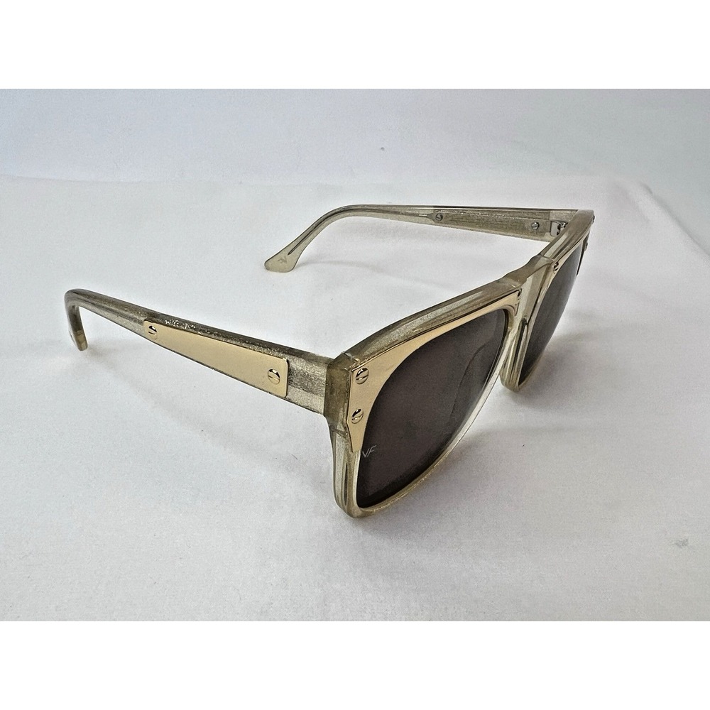 Vintage Frames By Corey‎ Shapiro Rude Metal Gold Unisex UV400 Sunglasses - Picture 4 of 9